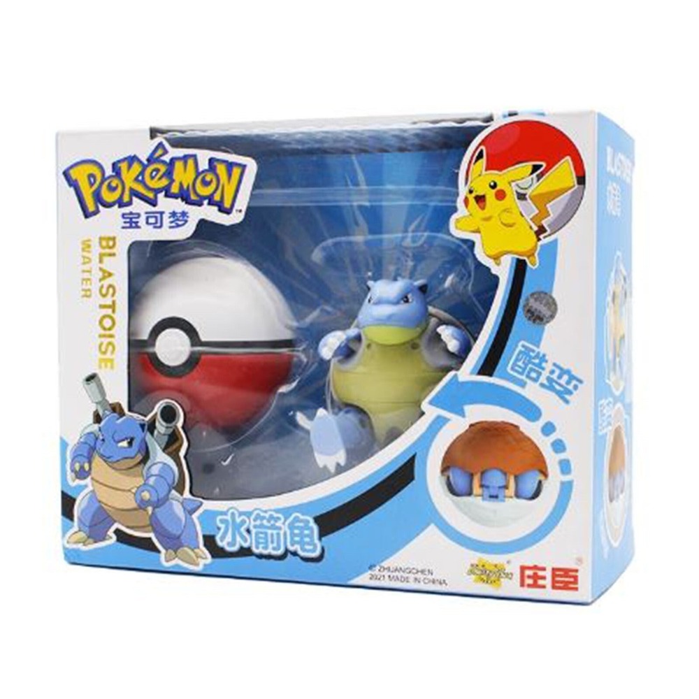 Pokémon Blastoise Action Figure + Poké Ball Set NEW Sealed Jazwares Collectible